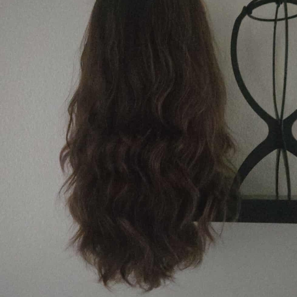 Luxurious Dark Brown Wavy Hair Extension